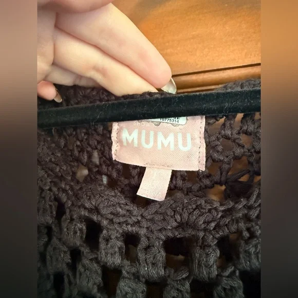 Show Me Your MuMu Paula Pullover Coverup in Black - Picture 8 of 11